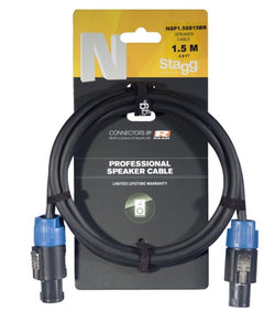 Stagg Speaker Cable 1.5m (Speakon-Speakon) NSP1.5SS15BR
