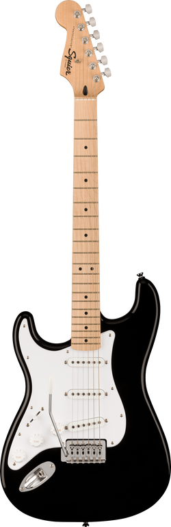 Squier Squier Sonic Stratocaster Left-Handed, Maple Fingerboard, White Pickguard, Black