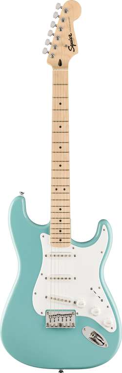 Squier FSR Squier Sonic Stratocaster HT, Maple Fingerboard, White Pickguard, Tropical Turquoise