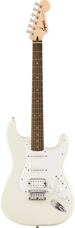 Squier FSR Sonic Stratocaster HT HSS, Laurel Fingerboard, White Pickguard, Arctic White