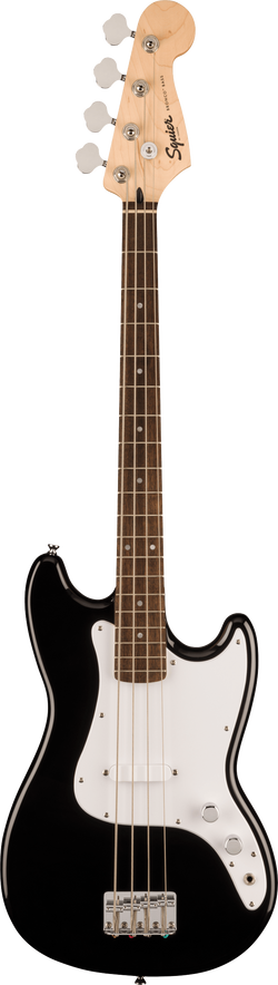 Squier Sonic Bronco Bass, Laurel Fingerboard, White Pickguard, Black