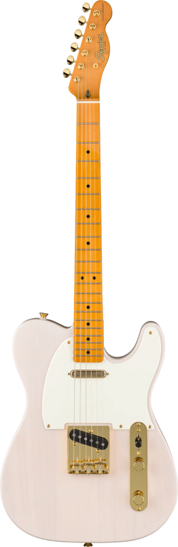 Squier FSR Classic Vibe '50s Telecaster, Maple Fingerboard, Parchment Pickguard, Gold Hardware, White Blonde