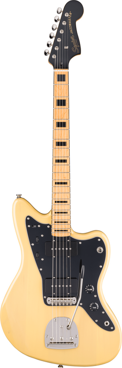 Squier FSR Classic Vibe '70s Jazzmaster, Maple Fingerboard, Black Pickguard, Black Headstock, Vintage Blonde
