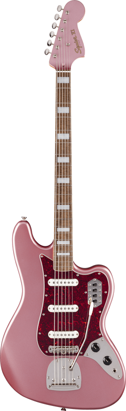 Squier FSR Classic Vibe Bass VI, Laurel Fingerboard, Tortoishell Pickguard, Matching Headstock, Burgundy Mist