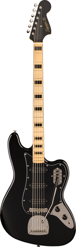 Squier FSR Classic Vibe Bass VI, Maple Fingerboard, Black Pickguard, Matching Headstock, Black