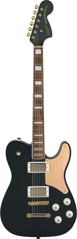 Squier FSR Paranormal Troublemaker Telecaster Deluxe, Laurel Fingerboard, Gold Anodized Pickguard, Gold Hardware, Matching Headstock, Cadillac Green