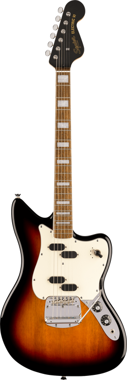 Squier Paranormal Electric VI, Laurel Fingerboard, Parchment Pickguard, 3-Color Sunburst