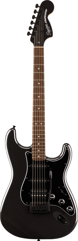 Squier FSR Affinity Series Stratocaster HSS, Laurel Fingerboard, Black Pickguard, Black Hardware, Matching Headstock, Metallic Black