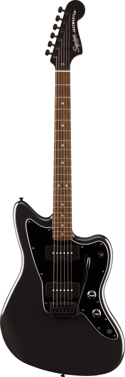 Squier FSR Affinity Series Jazzmaster, Laurel Fingerboard, Black Pickguard, Black Hardware, Matching Headstock, Metallic Black