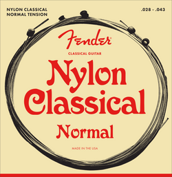 Fender Nylon Acoustic Strings, 130 Clear/Silver, Ball End, Gauges .028-.043