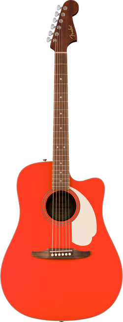 Fender California Standard Redondo CE Acoustic Guitar w/ Pickup & Cutaway, Fiesta Red