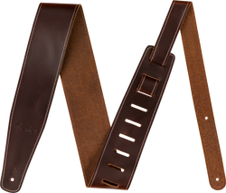 Fender Broken-In Leather Strap, Brown, 2.5
