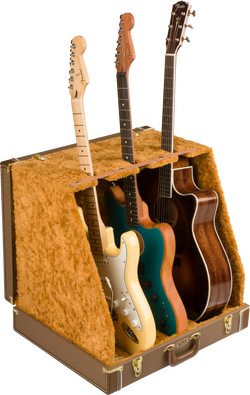 Fender® Classic Series Case Stand - 3 Guitar, Brown