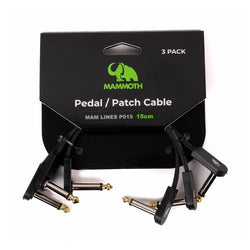 Mammoth Pedal Patch Cables - 3-Pack - 15cm