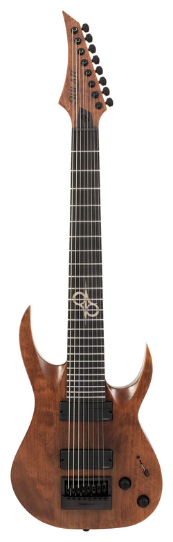 Solar A1.8AAN Electric Guitar - Aged Natural Matte - 8 STRING Front Photo