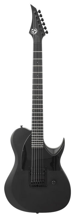 S by Solar TB4.61C Electric Guitar - Carbon Black Matte Front Photo