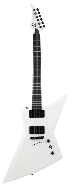 S by Solar EB4.6W Electric Guitar - White Matte Front Photo