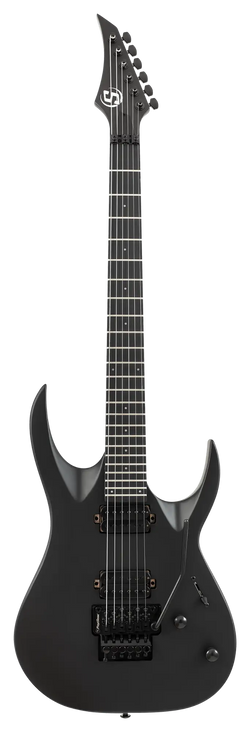 S by Solar AB4.6FRC Electric Guitar w/Floyd Rose - Carbon Black Matte Front Photo