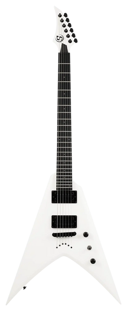 S by Solar VB4.6W Electric Guitar - White Matte Front Photo