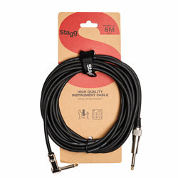 Stagg SGC6PLDL Deluxe Instrument Cable Straight/Angled - 6m/20ft