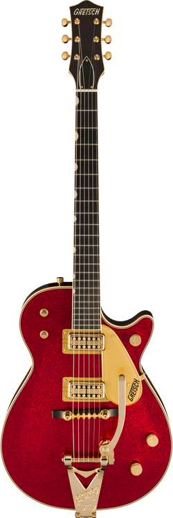 Gretsch G6129TG-59VS Limited Edition Sparkle Jet with String-Thru Bigsby, Ebony Fingerboard, Red Sparkle