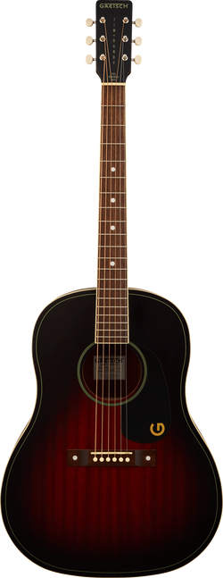 Gretsch Jim Dandy Dreadnought, Walnut Fingerboard, Black Pickguard, Deep Cherry Burst