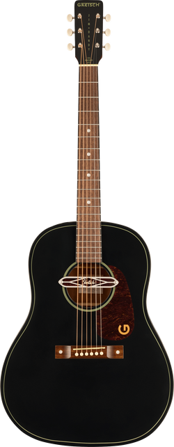 Gretsch Deltoluxe Dreadnought, Walnut Fingerboard, Tortoiseshell Pickguard, Black Top