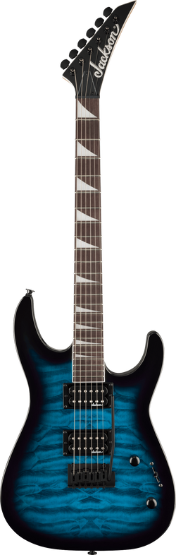 Jackson JS Series Dinky JS20 DKQ 2PT - Transparent Blue Burst