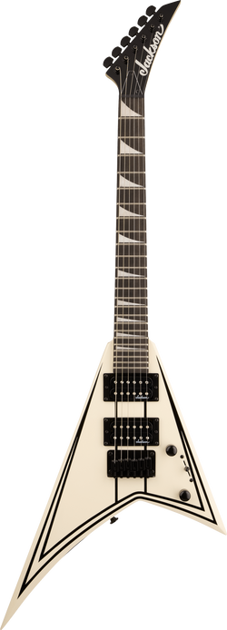 Jackson JS Series RR Minion JS1XM, Amaranth Fingerboard, Snow White with Black Pin Stripes