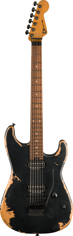 Charvel Pro-Mod Relic San Dimas Style 1 HH FR PF, Pau Ferro Fingerboard, Weathered Black