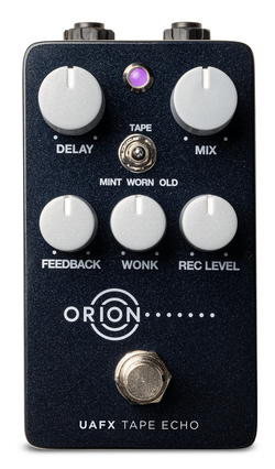 Universal Audio UAFX Orion Tape Echo Delay Pedal top view