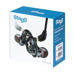 Stagg Dual Driver In-Ear Monitors - Black