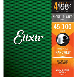 Elixir Bass Nanoweb 4 String Lite 45-100