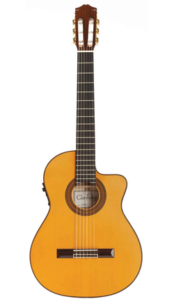 Cordoba 55FCE Thinbody - Honey Amber w/ Case