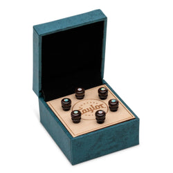 Taylor Custom Bridge Pin Set - Brown with White Opal