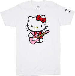 Fender® x Hello Kitty® White Sleeve Hit Logo Tee, XL