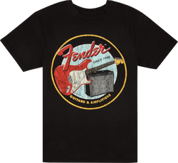 Fender® 1946 Guitars & Amplifiers T-Shirt, Vintage Black, XL