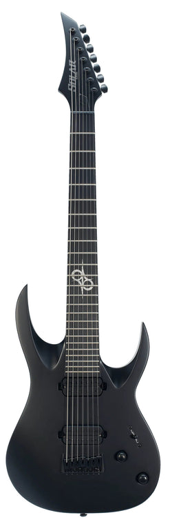 Solar A2.7C Electric Guitar - Carbon Black Matte - 7 STRING Front Photo
