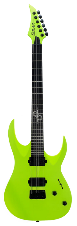Solar A2.6LN Electric Guitar - Lemon Neon Matte Front Photo