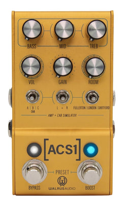 Walrus Audio MAKO Series ACS1 Amp + Cab Simulator top view