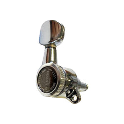 Gotoh G38MGT Magnum-Lock Trad 6-In-Line Machine Heads, 16:1 tuning ratio, Chrome