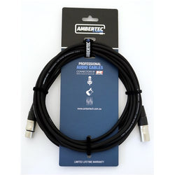 Ambertec Microphone Cable 0.5m, REAN XLR Male to Female