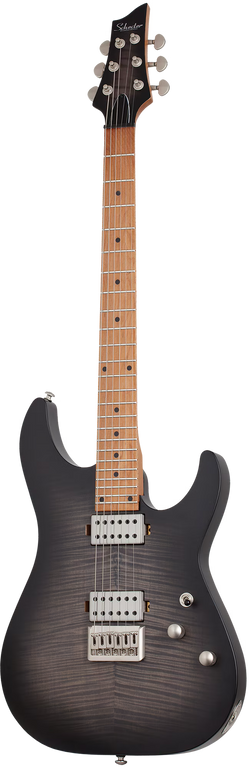 Schecter C-1 Standard Plus, Transparent Black Burst