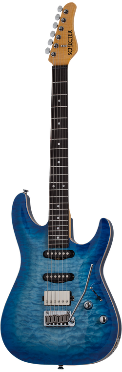 Schecter California Classic - Transparent Sky Burst (Made in Japan w/ Hard Case)