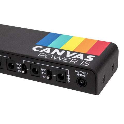 Walrus Audio Canvas Power 15 - Ultra Slim Pedalboard Power Supply right lean
