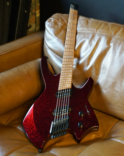 Ormsby Goliath GTR 6 Headless Electric Guitar - Red Sparkle