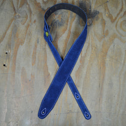 Colonial Leather Double Suede Strap - Blue