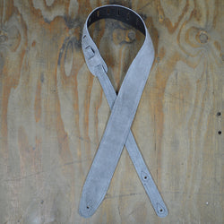 Colonial Leather Double Suede Strap - Gray