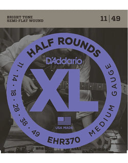 D’Addario EHR370 Medium Half Rounds Electric Guitar Strings (11-49)