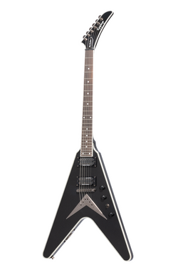 Epiphone Dave Mustaine Flying V Custom - Black Metallic, Front Photo